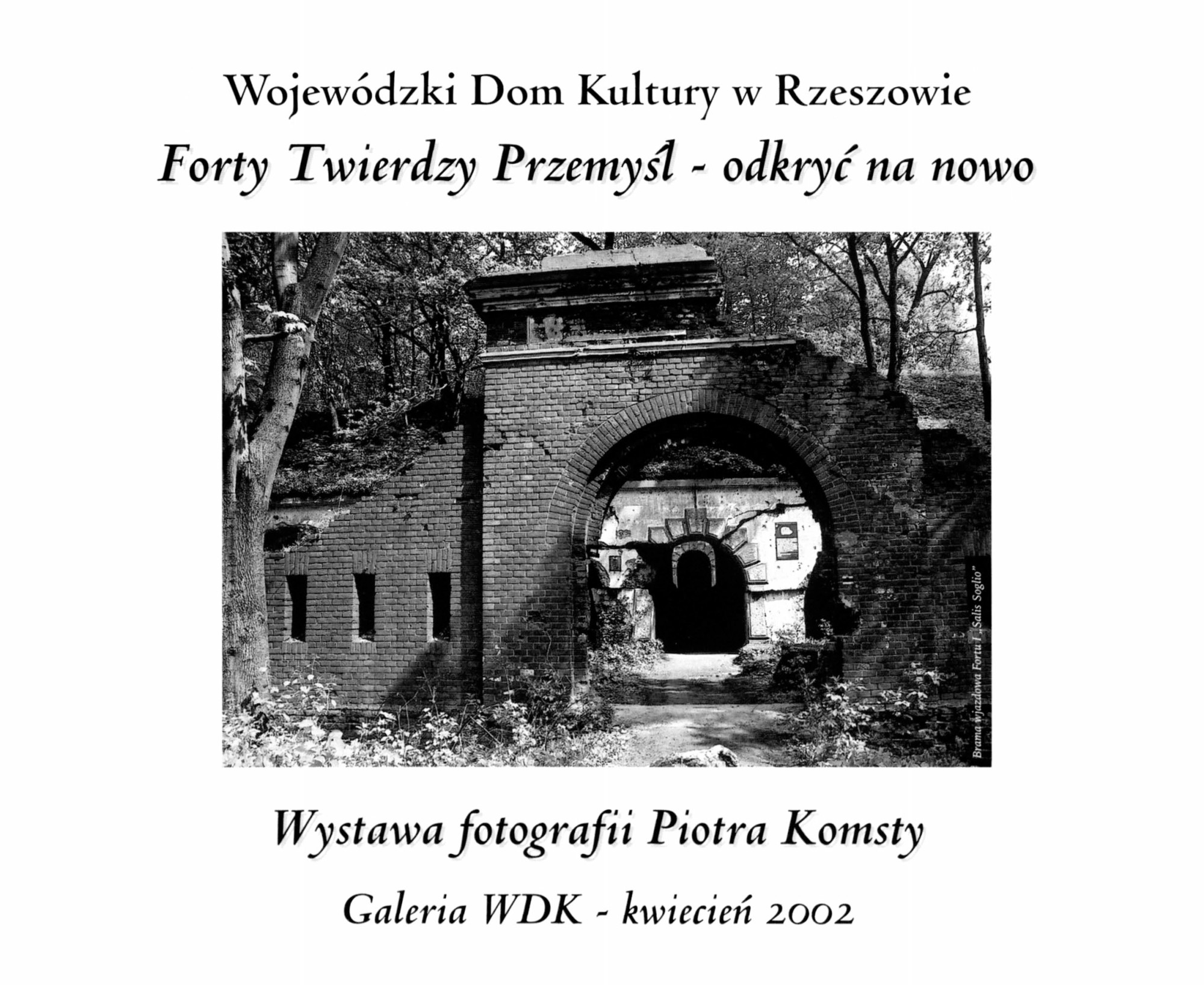 zdjęcie okładki katalogu - Forty Twierdzy Przemyśl - odkryć na nowo : wystawa fotografii Piotra Komsty